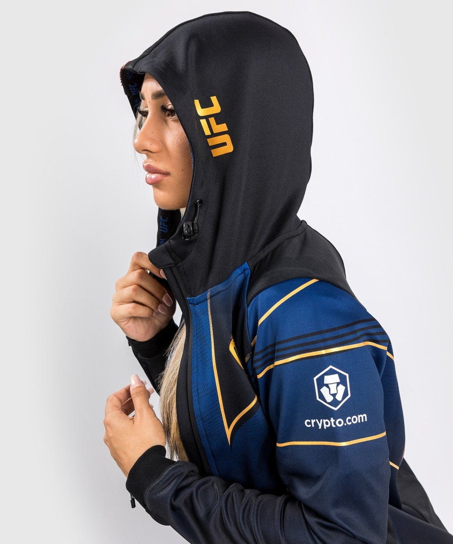 ufc オーセンティック ファイトナイト 2.0 キット by venum レディース ウォークアウト パーカー - ミッドナイトエディション - champion
