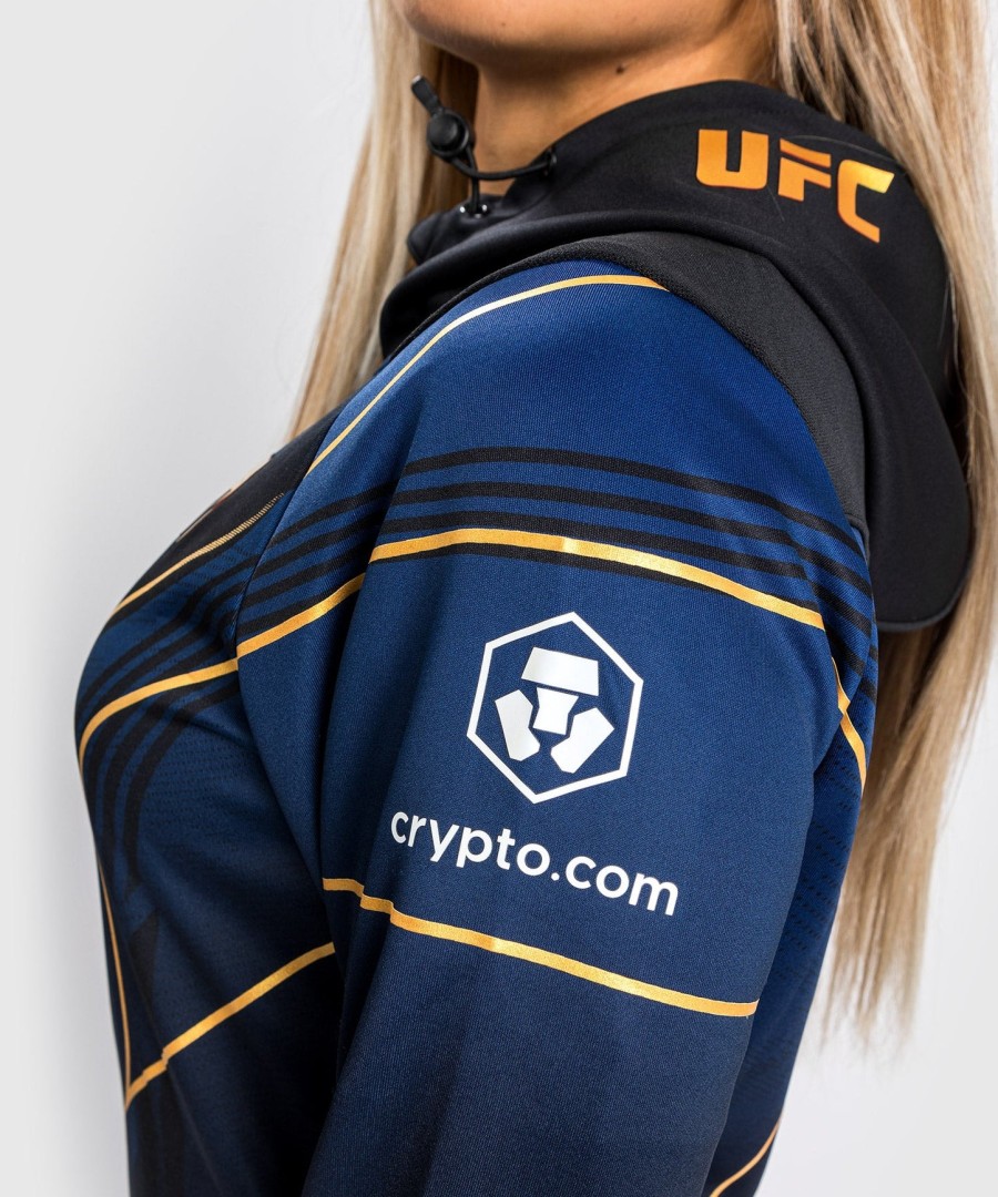 ufc オーセンティック ファイトナイト 2.0 キット by venum レディース ウォークアウト パーカー - ミッドナイトエディション - champion