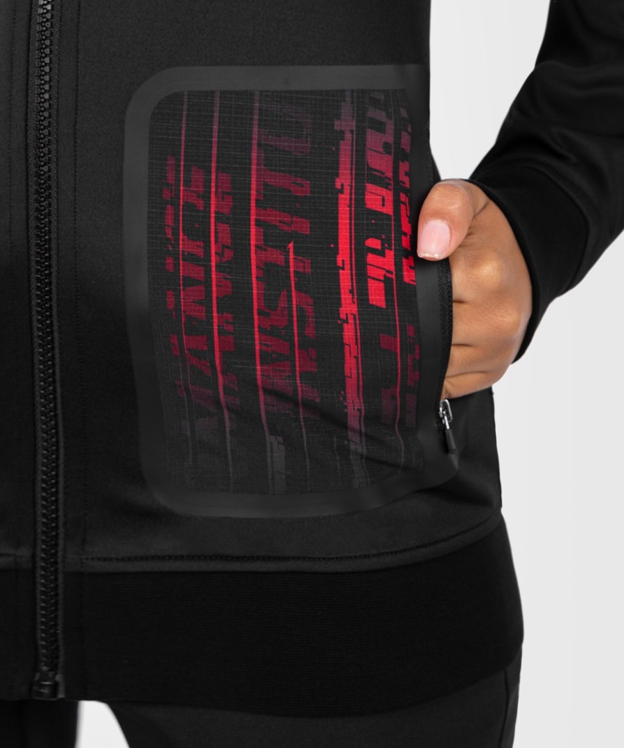 ufc venum performance institute 2.0 ウィメンズ ジップ パーカー - ブラックレッド