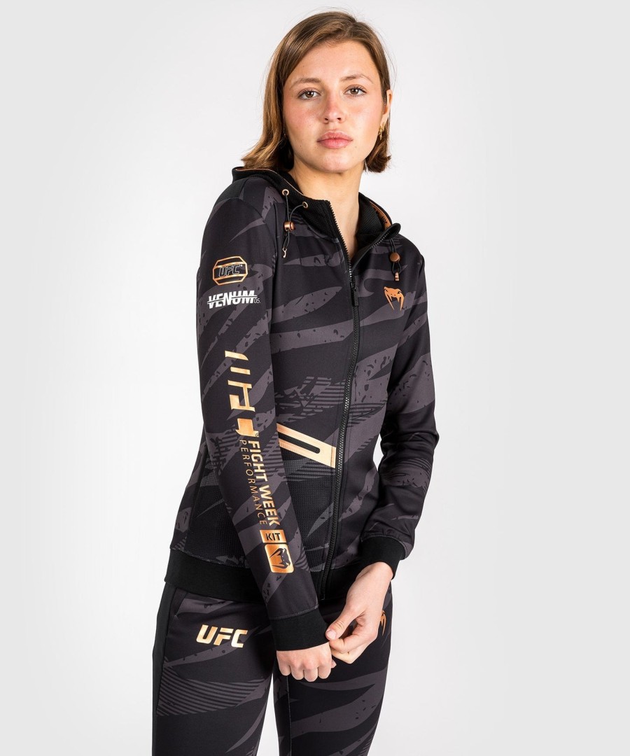 ufc adrenaline by venum ファイトウィーク ウィメンズ ジップパーカー - アーバンカモ
