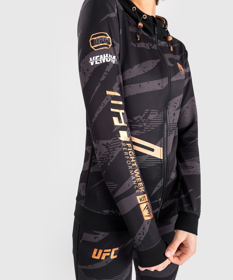 ufc adrenaline by venum ファイトウィーク ウィメンズ ジップパーカー - アーバンカモ