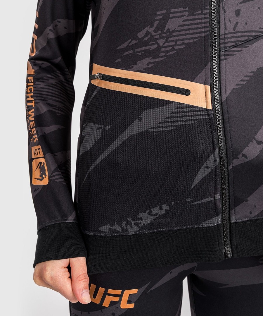 ufc adrenaline by venum ファイトウィーク ウィメンズ ジップパーカー - アーバンカモ