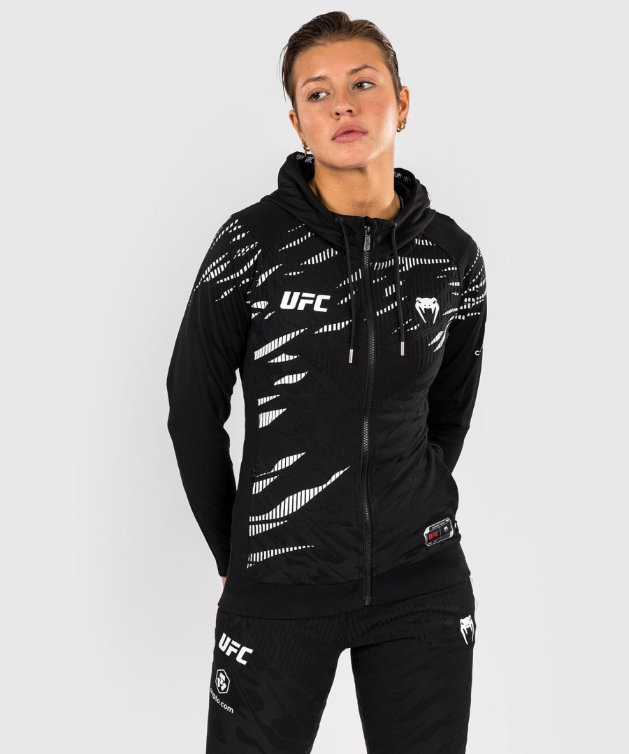 ufc fusion by venum オーセンティック ファイトナイト レディース ウォークアウト パーカー - ブラック