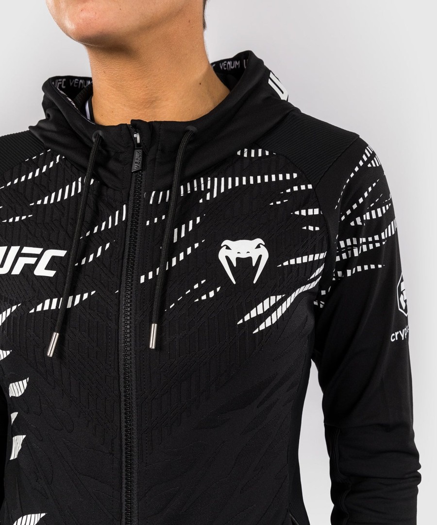 ufc fusion by venum オーセンティック ファイトナイト レディース ウォークアウト パーカー - ブラック