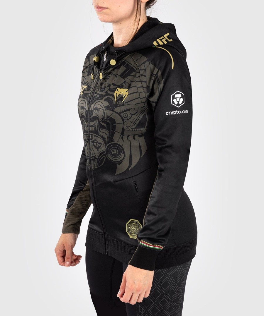 noche ufc by venum オーセンティック ファイトナイト レディース ウォークアウト パーカー - ブラック