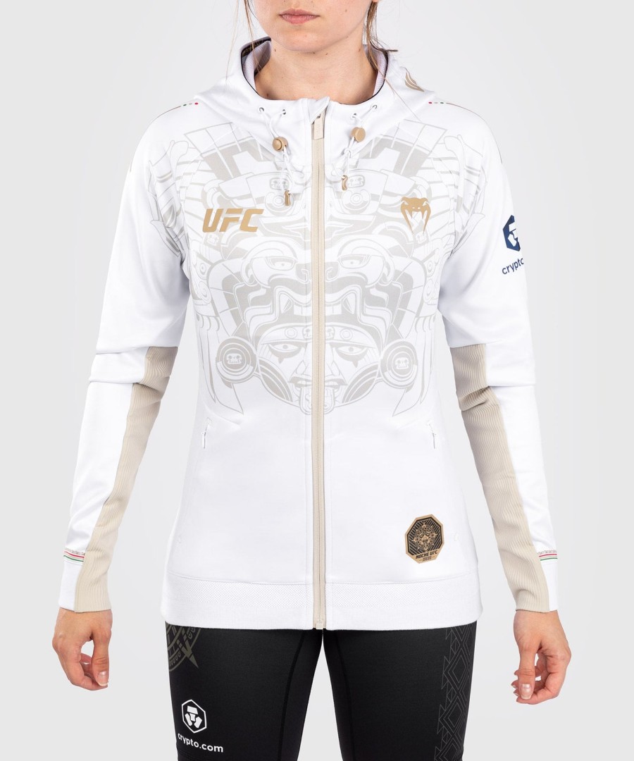 noche ufc by venum オーセンティック ファイトナイト レディース ウォークアウト パーカー - ホワイト