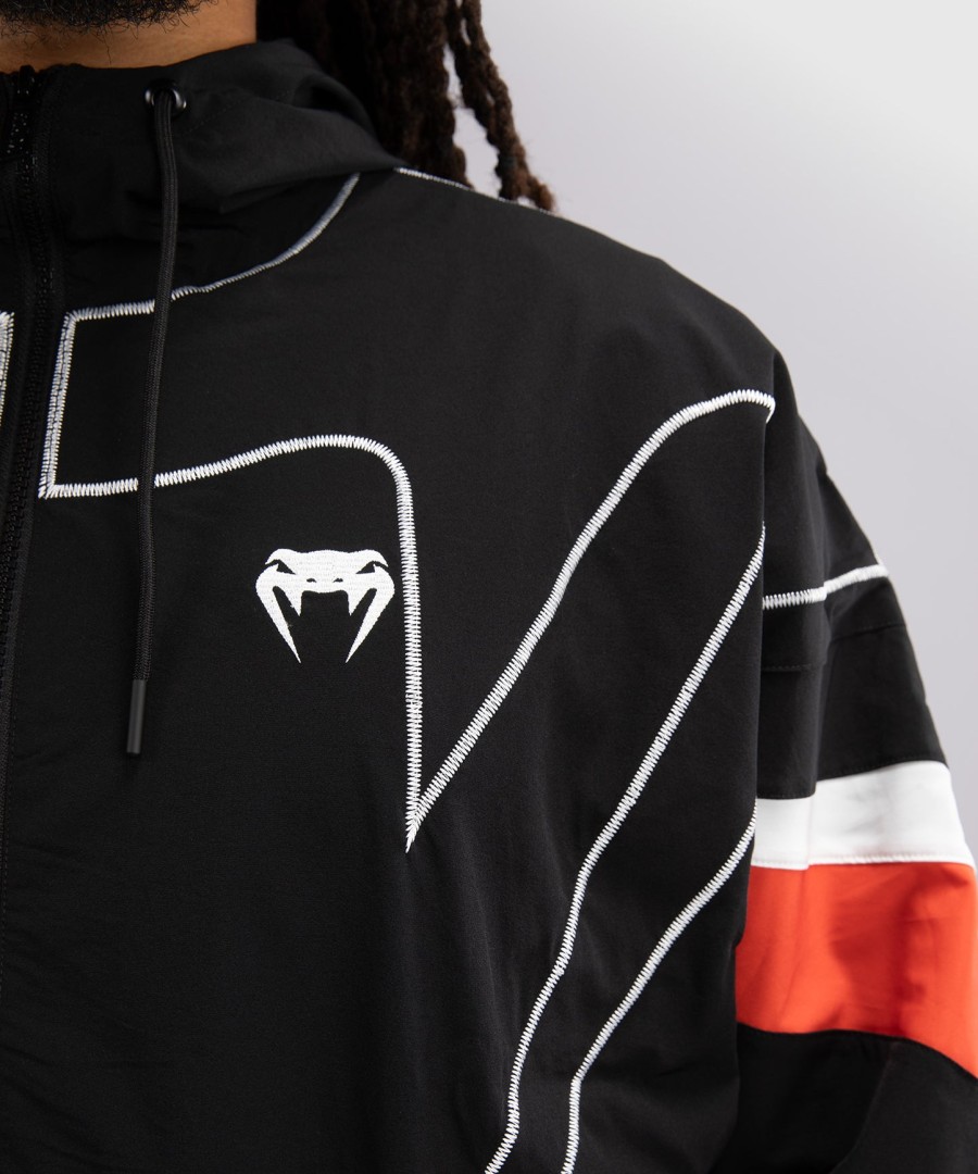 venum x dtr fight attack 90 トラックスーツ ジャケット - ブラックオレンジ