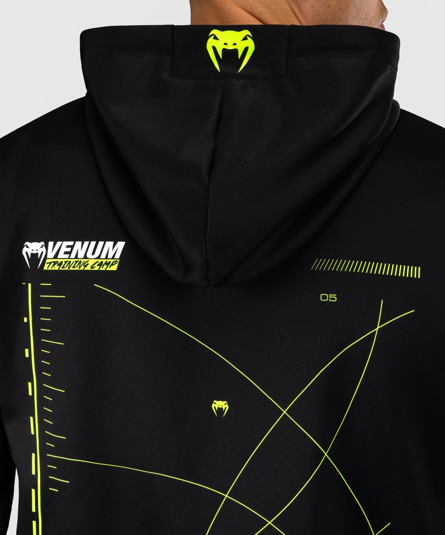 venum トレーニングキャンプ 4.0 フルジップ パーカー - ブラックネオングリーン