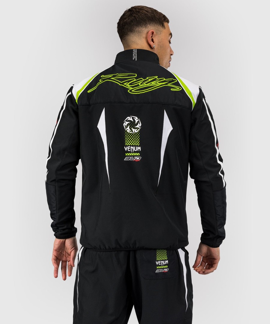 venum x bud racing メンズ ジャケット - ブラックホワイトライムグリーン