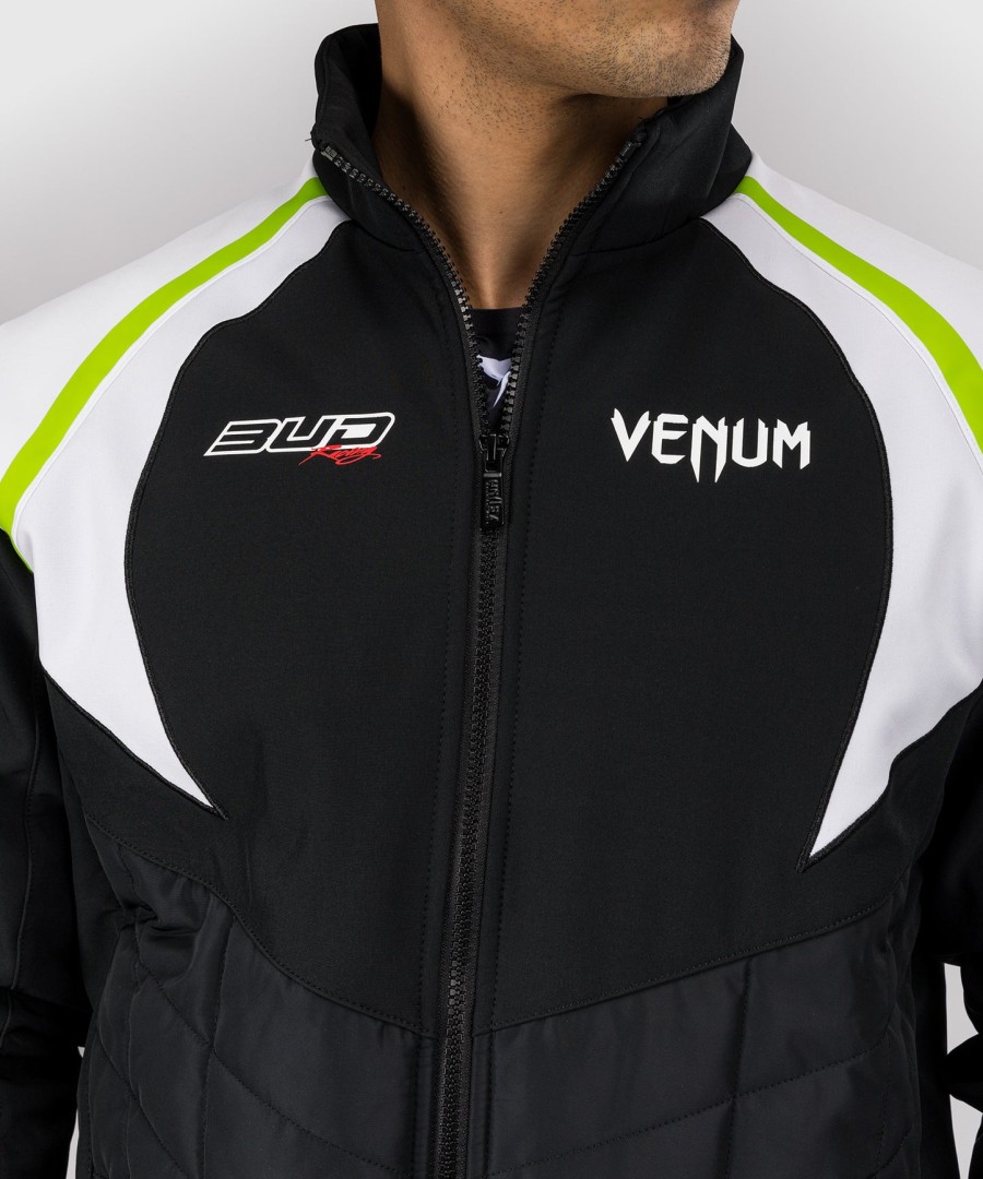 venum x bud racing メンズ ジャケット - ブラックホワイトライムグリーン