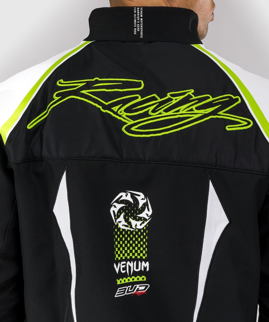 venum x bud racing メンズ ジャケット - ブラックホワイトライムグリーン