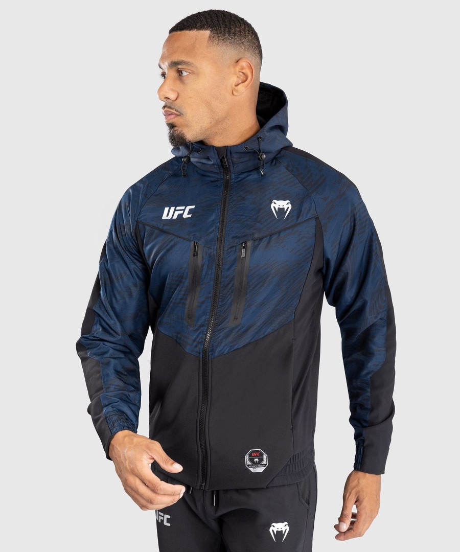 ufc fusion by venum ファイトウィーク メンズ ジップパーカー - オーシャンブルー