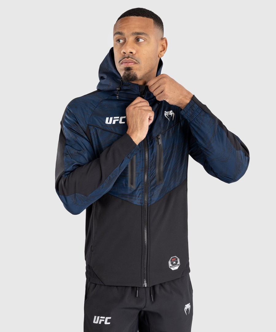 ufc fusion by venum ファイトウィーク メンズ ジップパーカー - オーシャンブルー