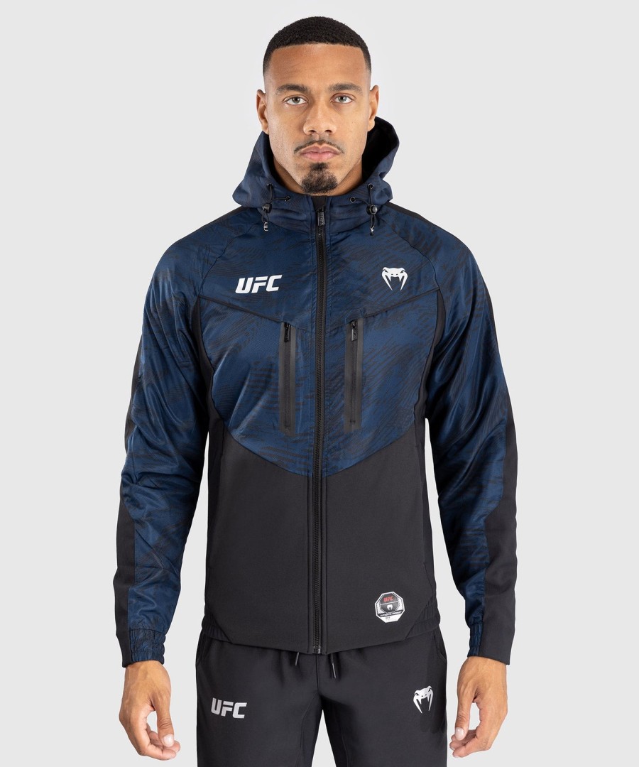 ufc fusion by venum ファイトウィーク メンズ ジップパーカー - オーシャンブルー