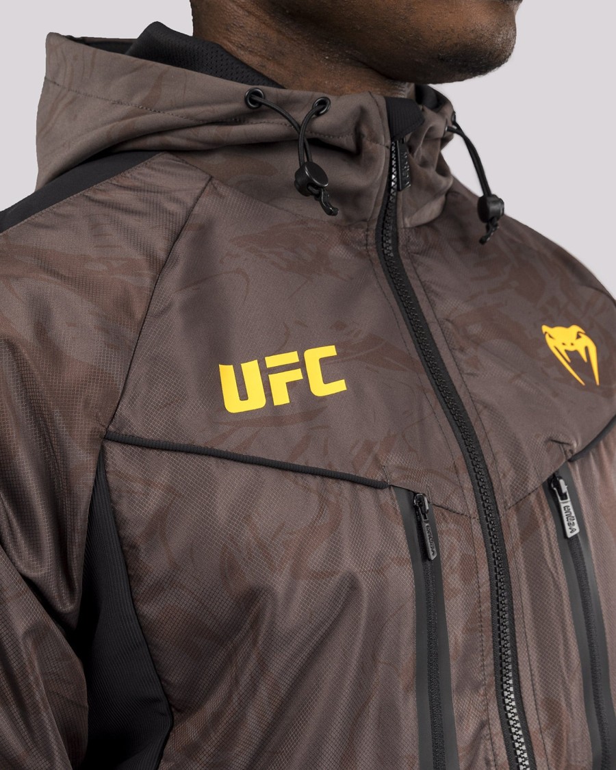 ufc fusion by venum fight week メンズ ジップパーカー - アーセンブラウン