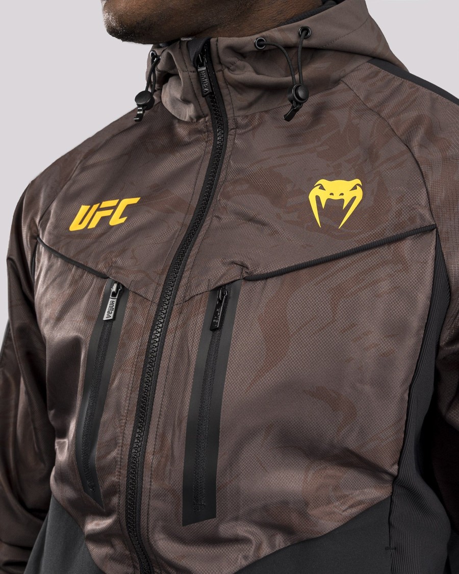 ufc fusion by venum fight week メンズ ジップパーカー - アーセンブラウン