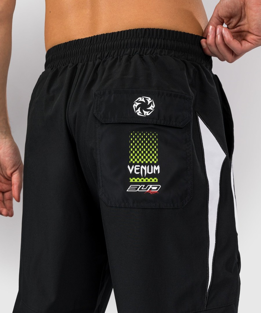 venum x bud racing メンズ ジョガーパンツ - ブラックホワイトライムグリーン