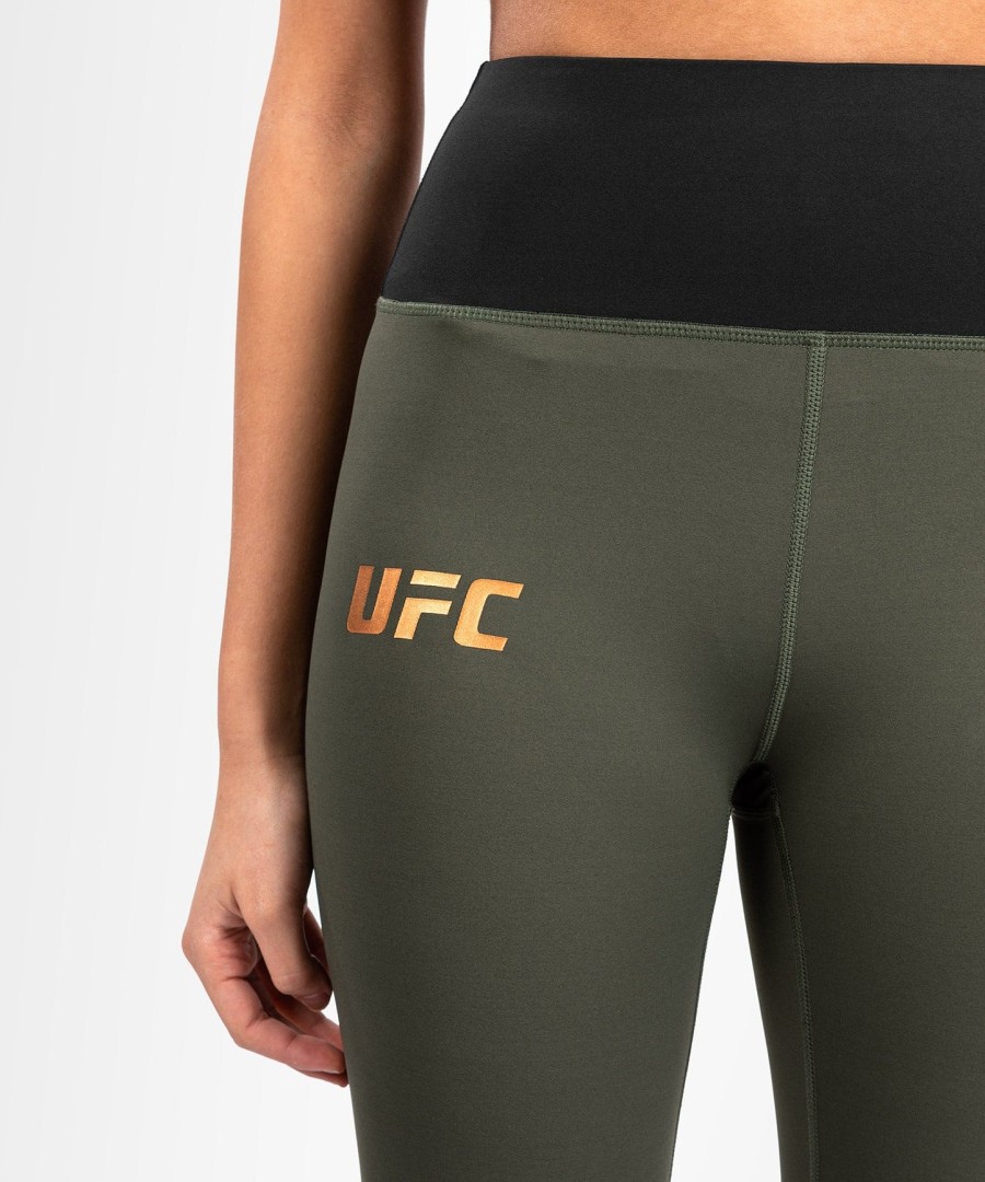 ufc adrenaline by venum ファイトウィーク ウィメンズ パフォーマンスタイツ - カーキブロンズ