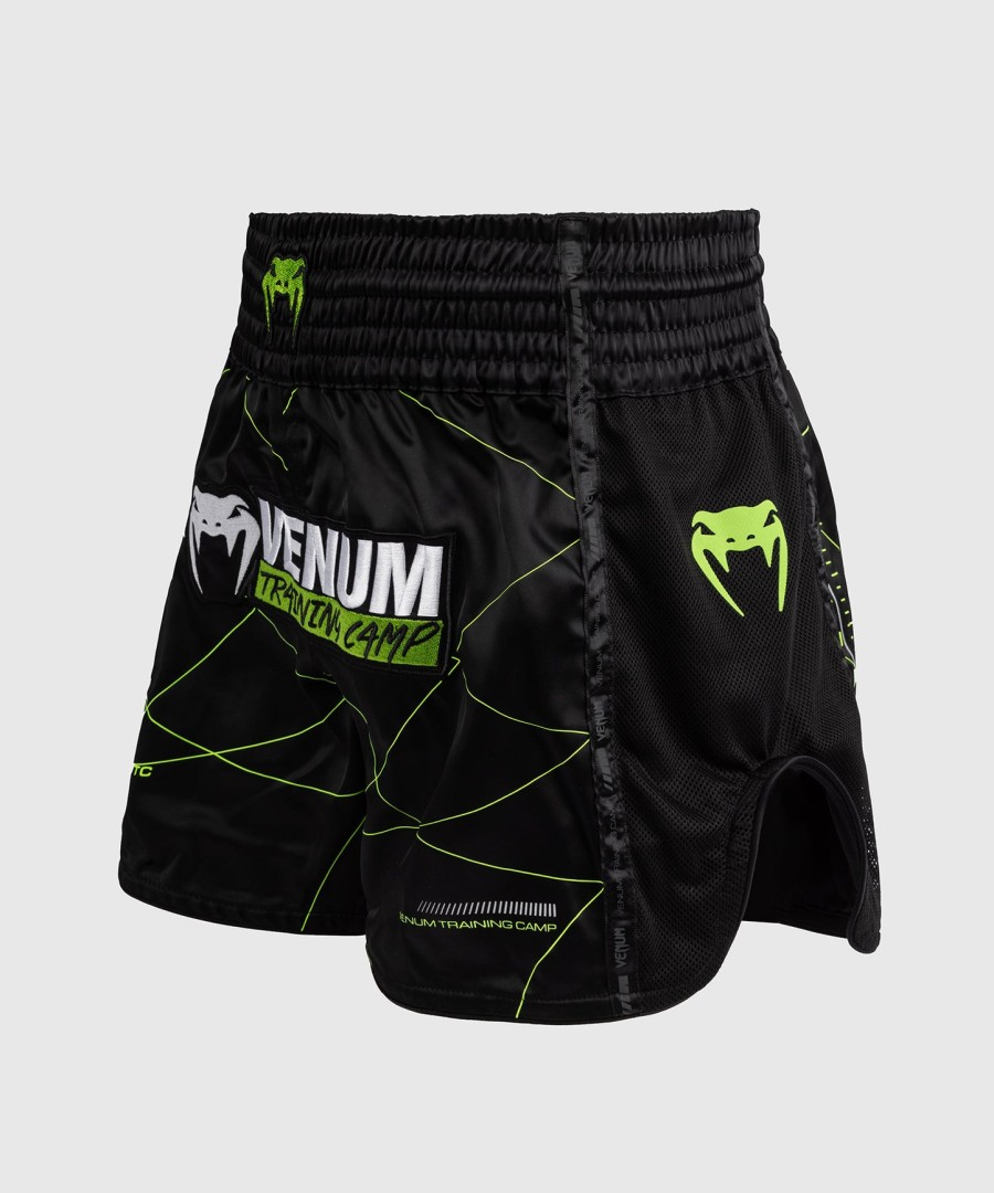 venum トレーニングキャンプ 4.0 ムエタイ ショーツ - ブラックネオングリーン