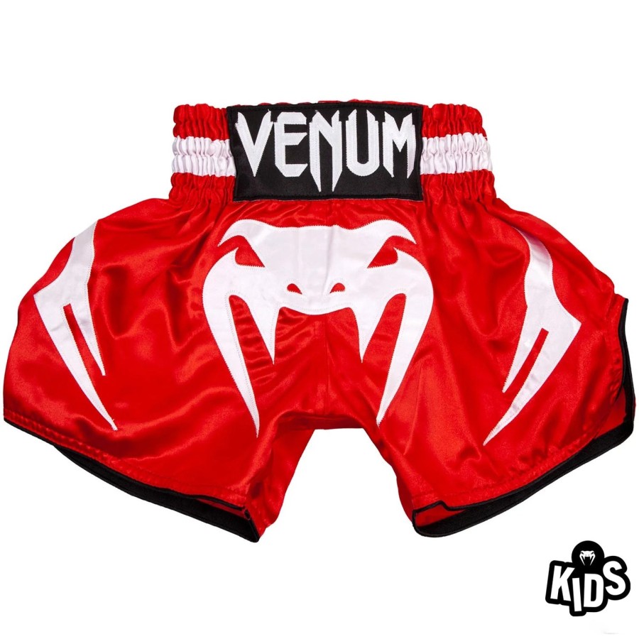 venum bangkok inferno キッズ ムエタイショーツ - レッドホワイト