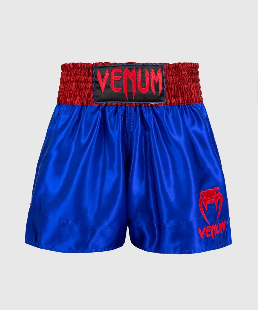 venum クラシック ムエタイ ショーツ - ネイビーブルーレッド