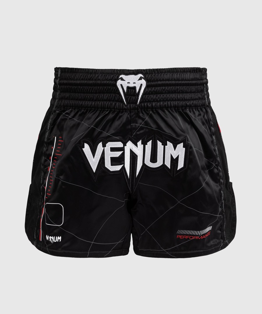 venum tactical xt ムエタイショーツ - ブラックファイアレッド