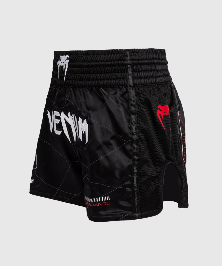 venum tactical xt ムエタイショーツ - ブラックファイアレッド