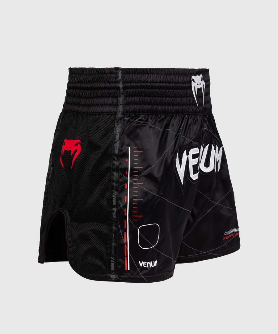 venum tactical xt ムエタイショーツ - ブラックファイアレッド