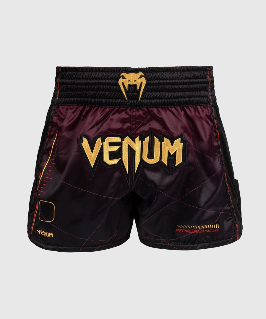 venum tactical xt ムエタイショーツ - ブラックバーガンディゴールド