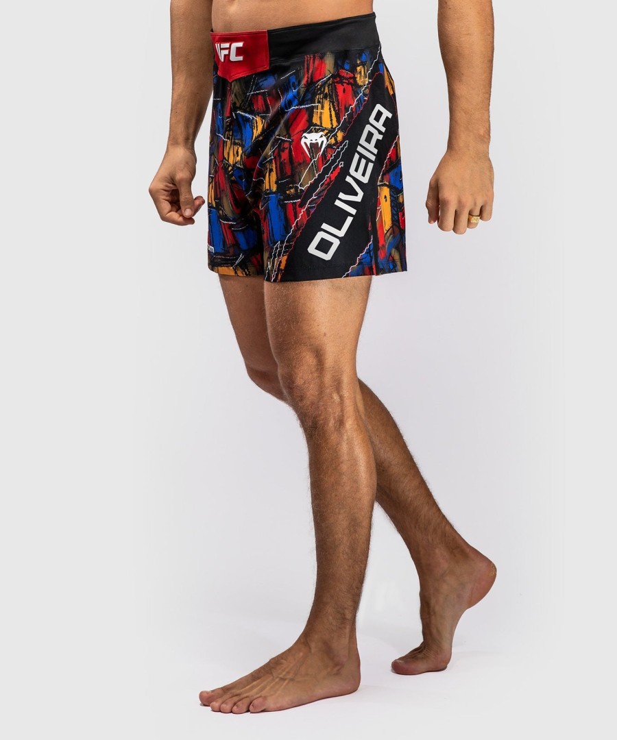 ufc アンライバルド by venum レッド チャールズオリベイラ ファイトショーツ