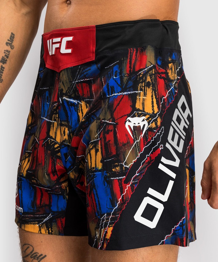ufc アンライバルド by venum レッド チャールズオリベイラ ファイトショーツ