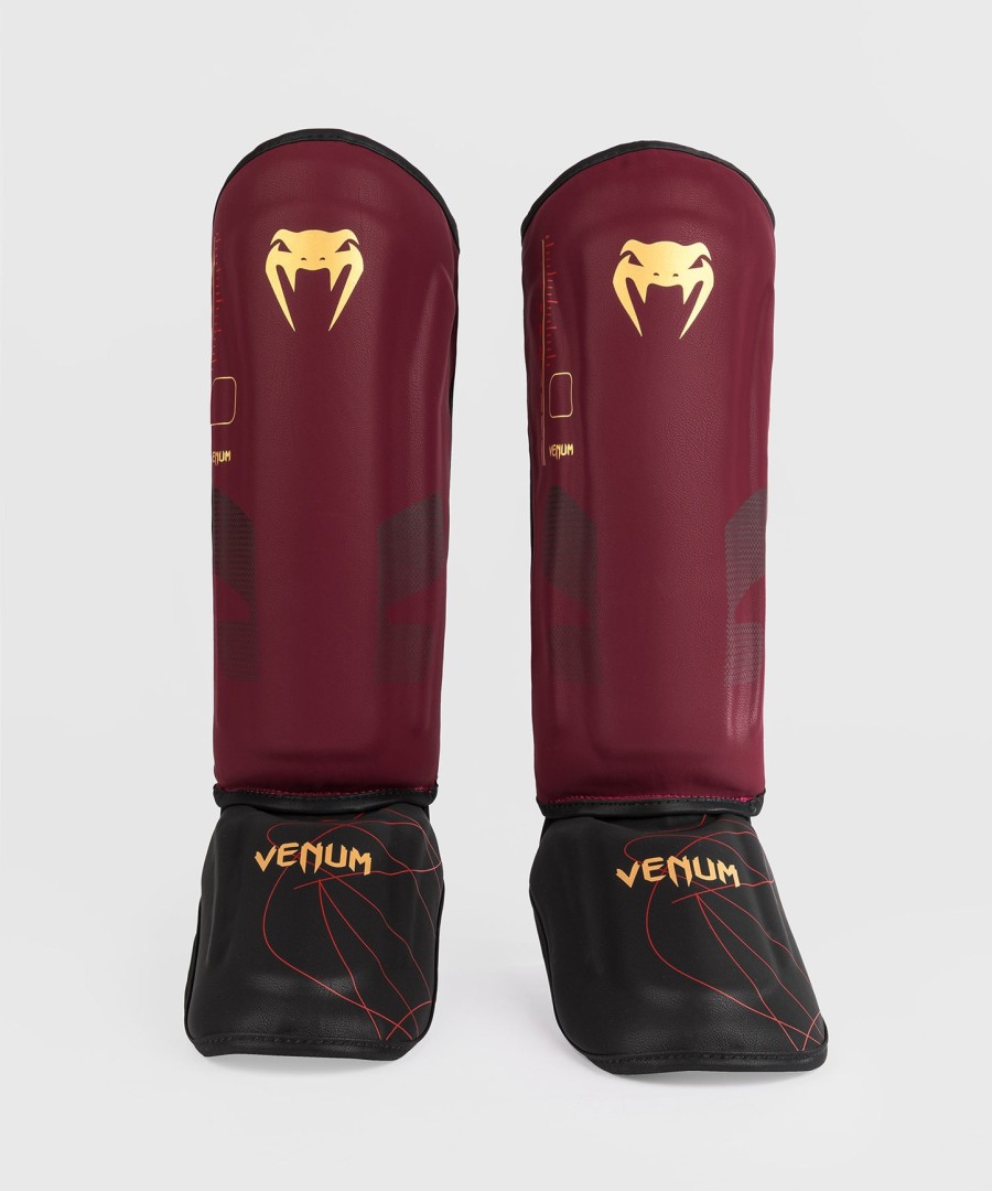 venum tactical xt シンガード - ブラックバーガンディゴールド