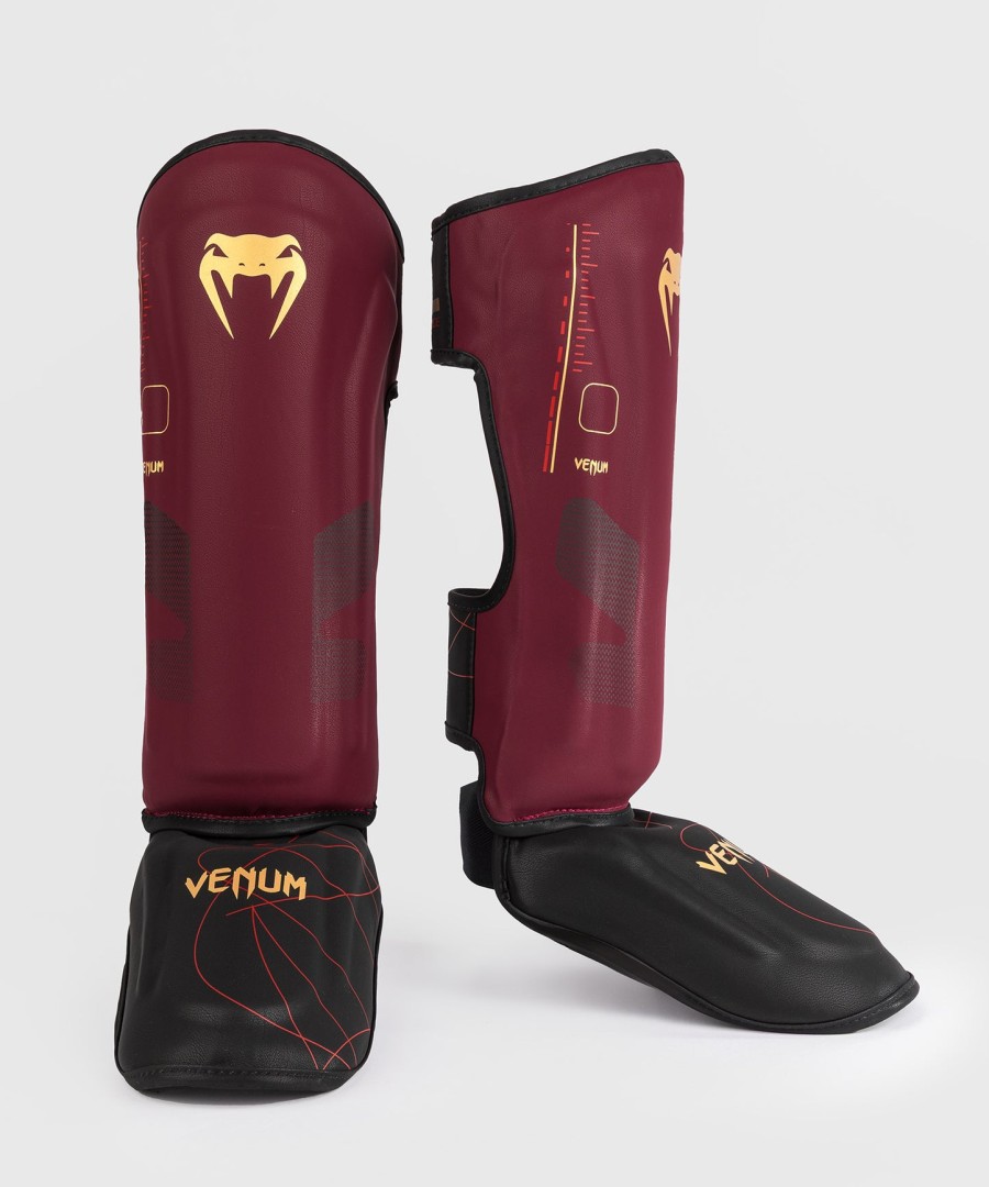 venum tactical xt シンガード - ブラックバーガンディゴールド
