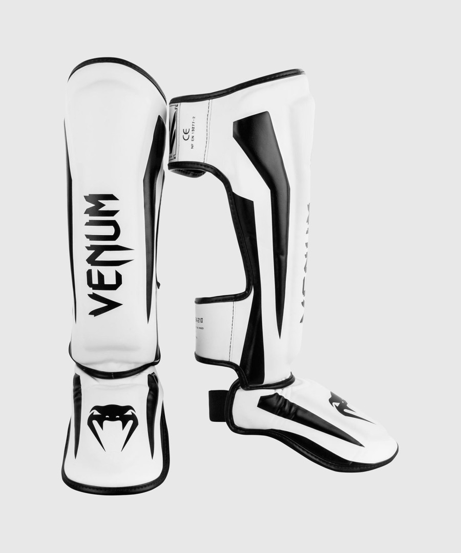 venum elite スタンドアップ シンガード - ホワイトブラック