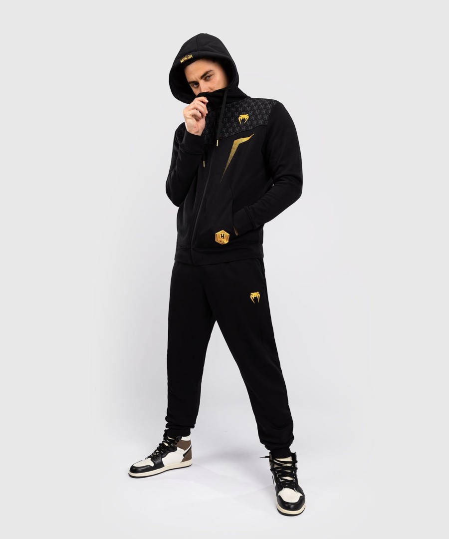 fk x venum ヘキサゴン mma フード付きジャケット - ブラックゴールド
