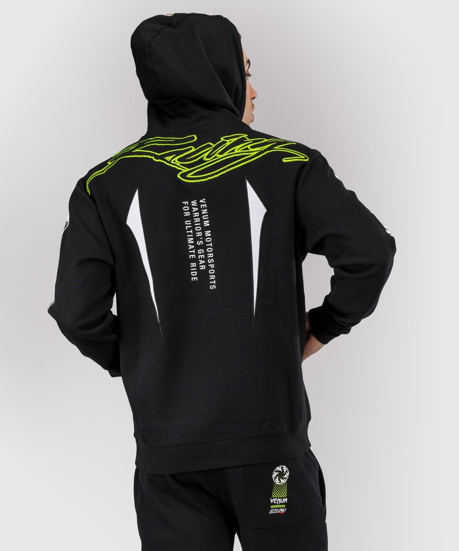venum x bud racing メンズ パーカー - ブラックホワイトライムグリーン