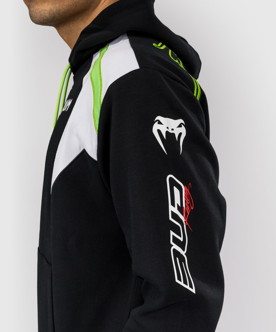 venum x bud racing メンズ パーカー - ブラックホワイトライムグリーン
