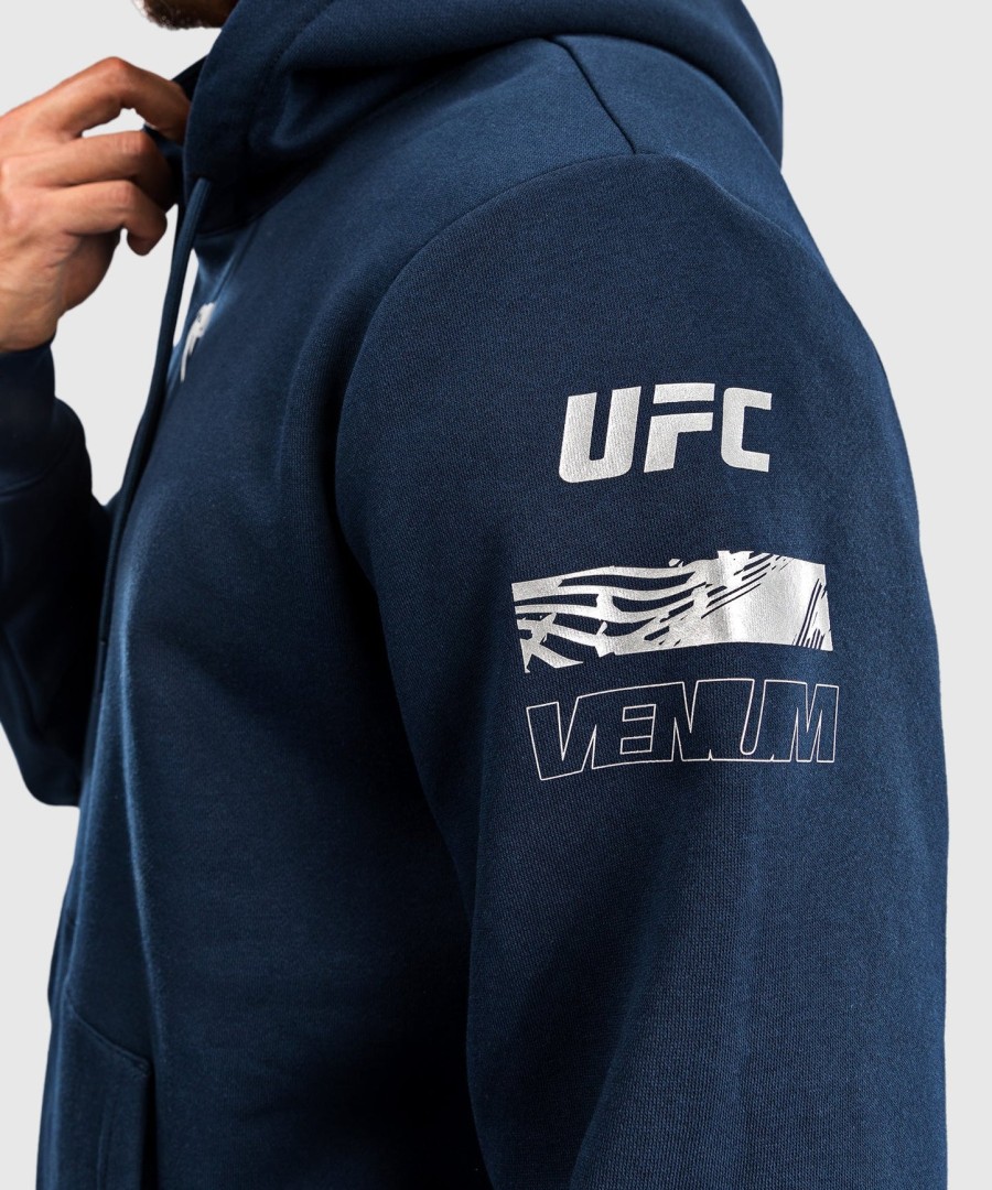 ufc fusion by venum fight week メンズ プルオーバーパーカー - ソリッド オーシャンブルー