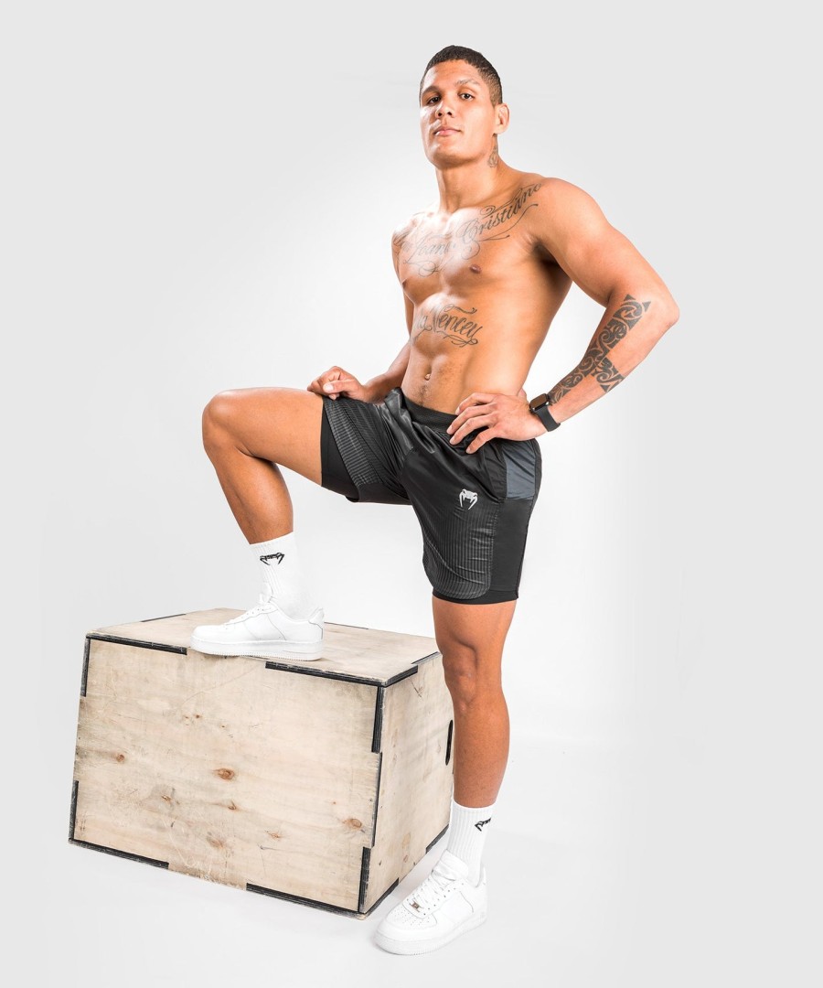 venum biomecha 2-in-1 トレーニングショーツ - ブラックグレー