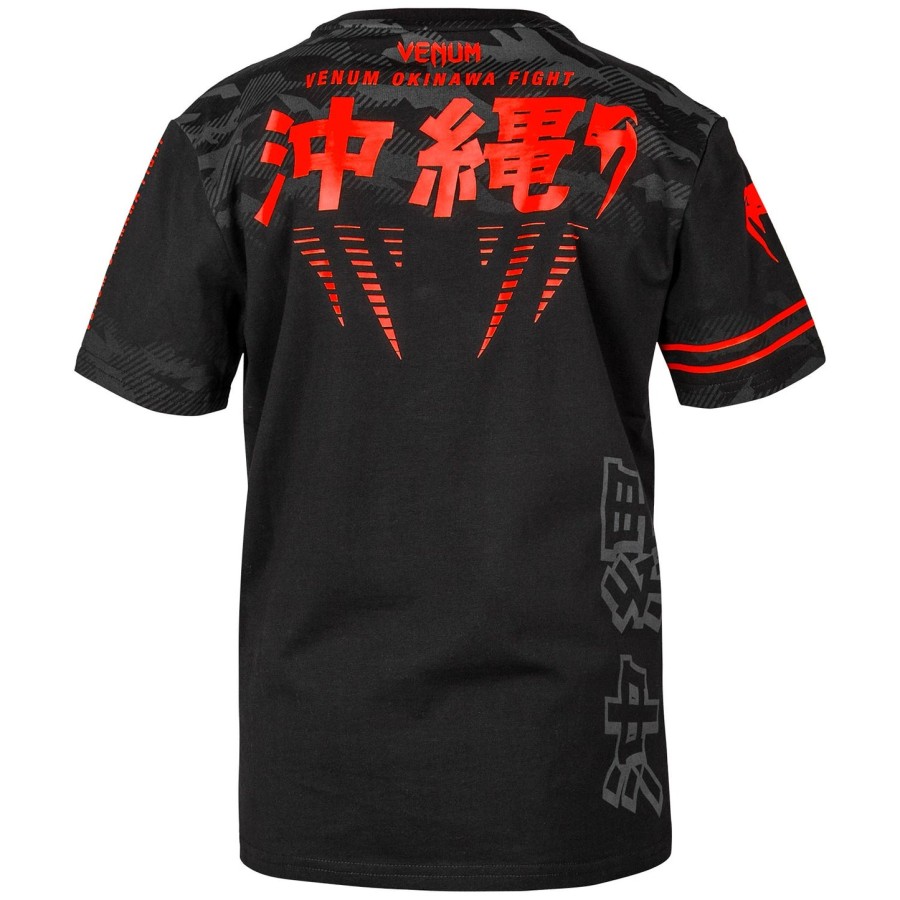venum 沖縄 2.0 キッズ tシャツ - ブラックレッド