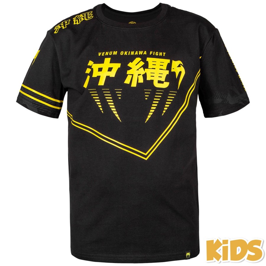 venum 沖縄 2.0 キッズ tシャツ - ブラックイエロー - 限定