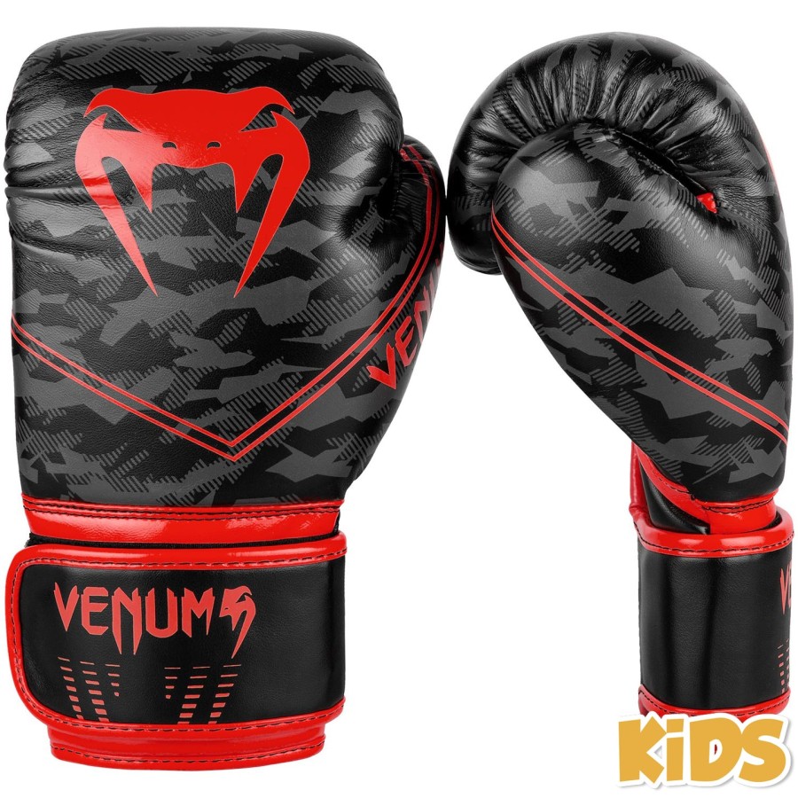 venum 沖縄 2.0 キッズ ボクシンググローブ - ブラックレッド